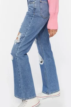 Distressed Flare Jeans