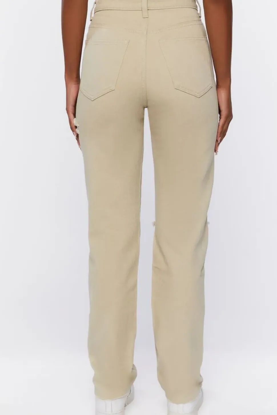 Distressed High-Rise Jeans