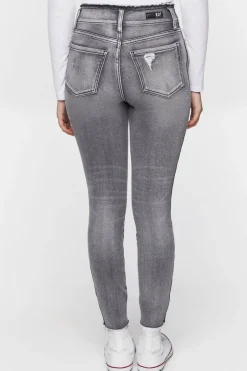 Distressed High-Rise Skinny Jeans