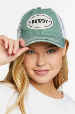 Distressed Howdy Trucker Hat