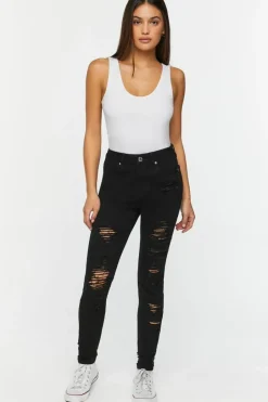 Distressed Skinny Jeans