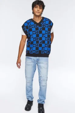 Distressed Slim-Fit Jeans