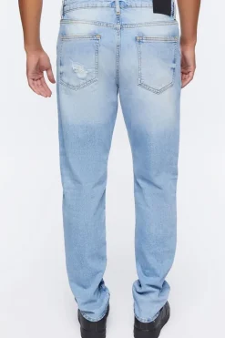 Distressed Slim-Fit Jeans