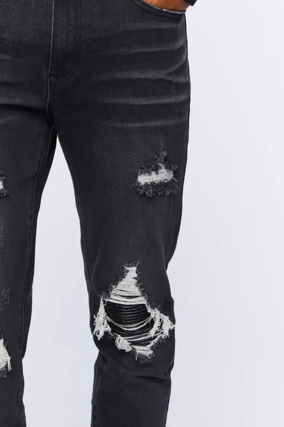 Distressed Slim-Fit Jeans