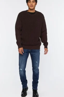 Distressed Slim-Fit Jeans