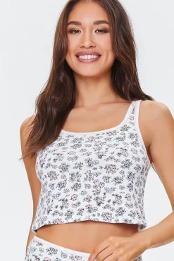 Ditsy Floral Pajama Tank Top