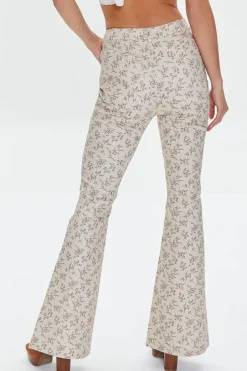 Ditsy Floral Print Flare Pants