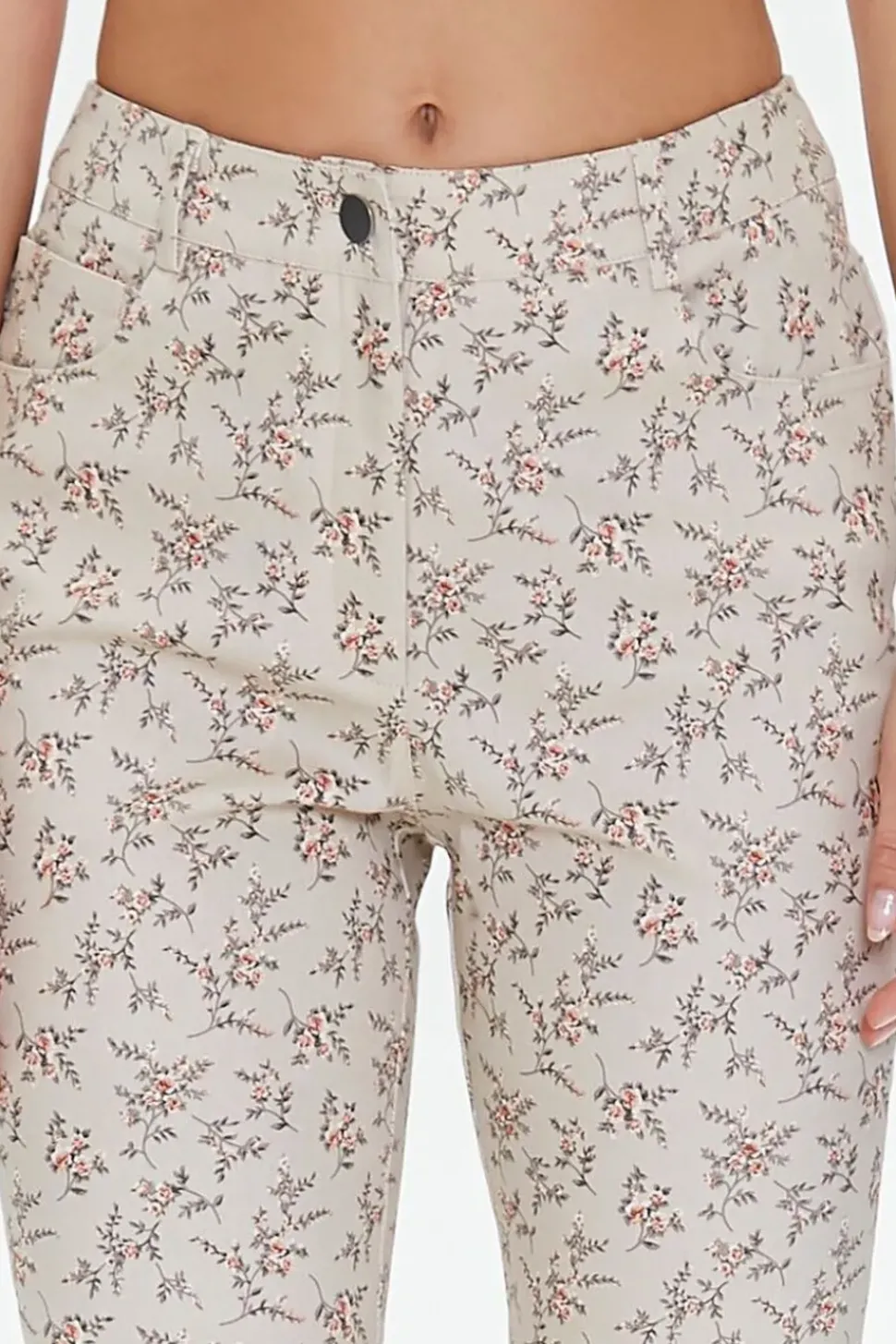 Ditsy Floral Print Flare Pants
