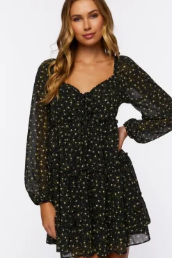 Ditsy Floral Print Mini Dress
