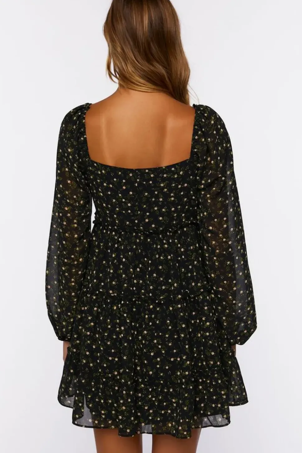Ditsy Floral Print Mini Dress