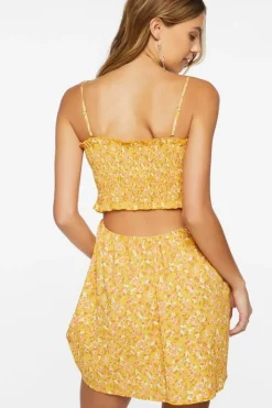 Ditsy Floral Smocked Mini Dress
