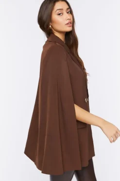 Double-Breasted Cloak Blazer