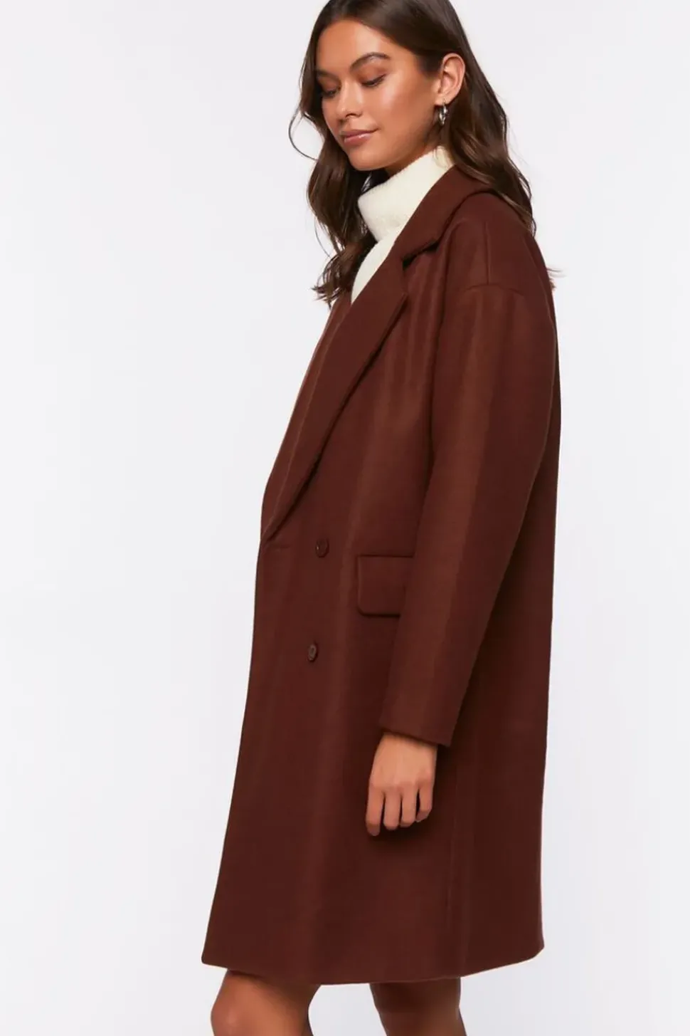 Double-Breasted Duster Coat