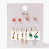 Dragonfly Stud & Drop Earring Set