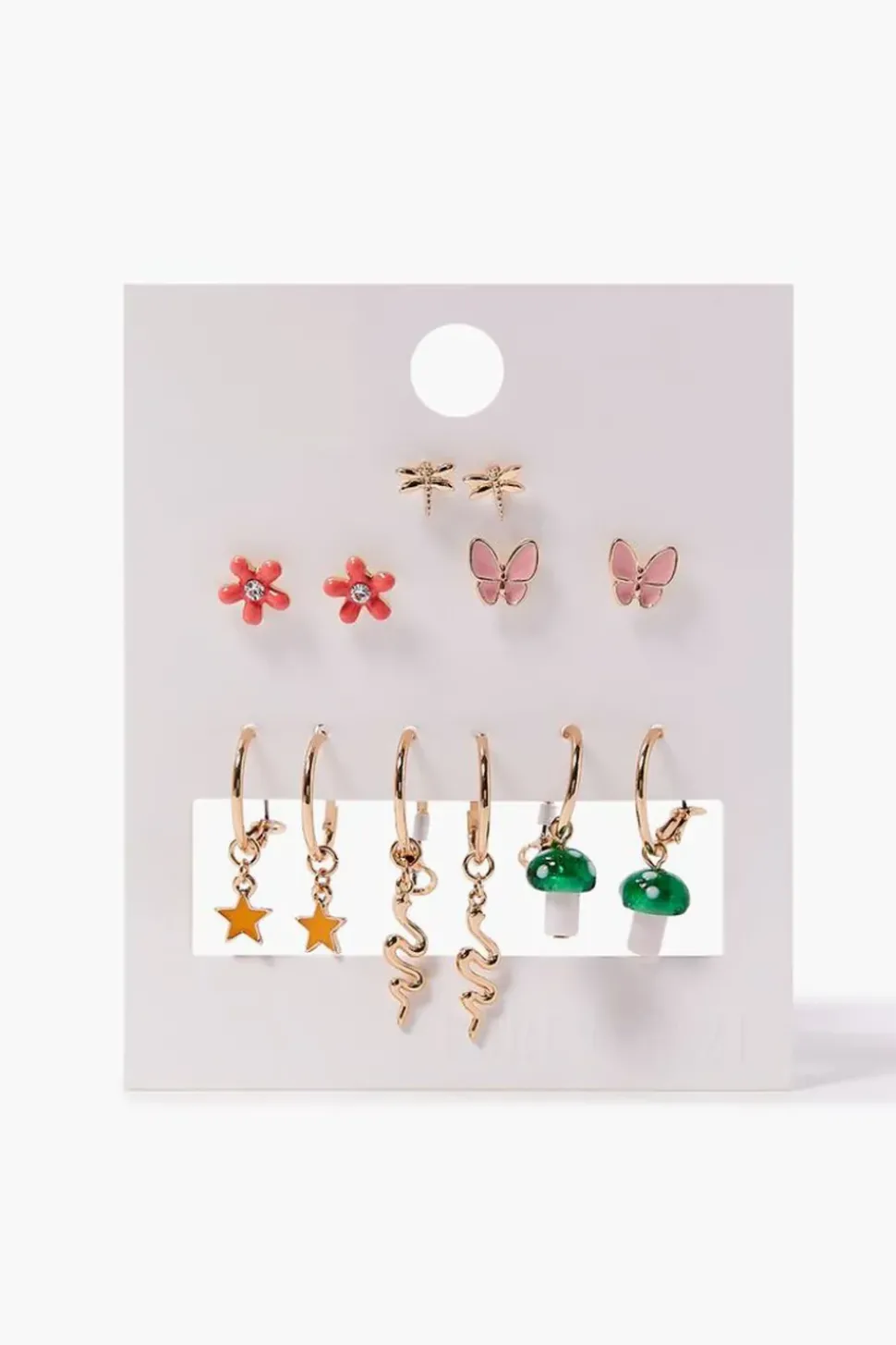 Dragonfly Stud & Drop Earring Set