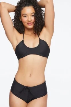 Drawstring Boyshort Bikini Bottoms