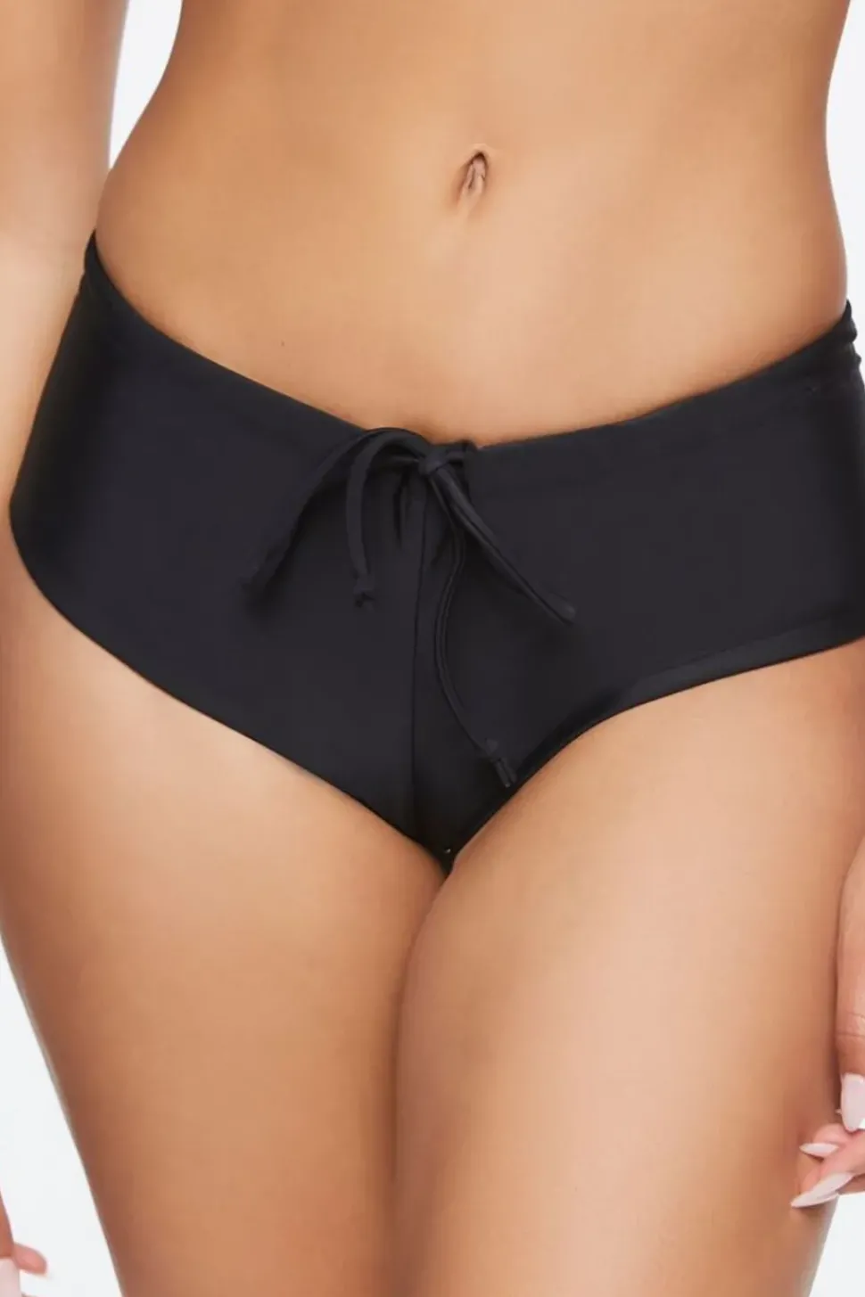 Drawstring Boyshort Bikini Bottoms