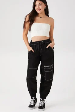 Drawstring Cargo Joggers