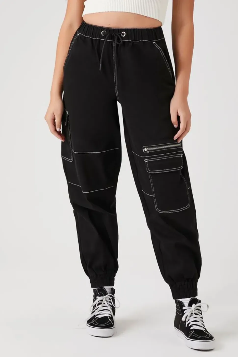Drawstring Cargo Joggers