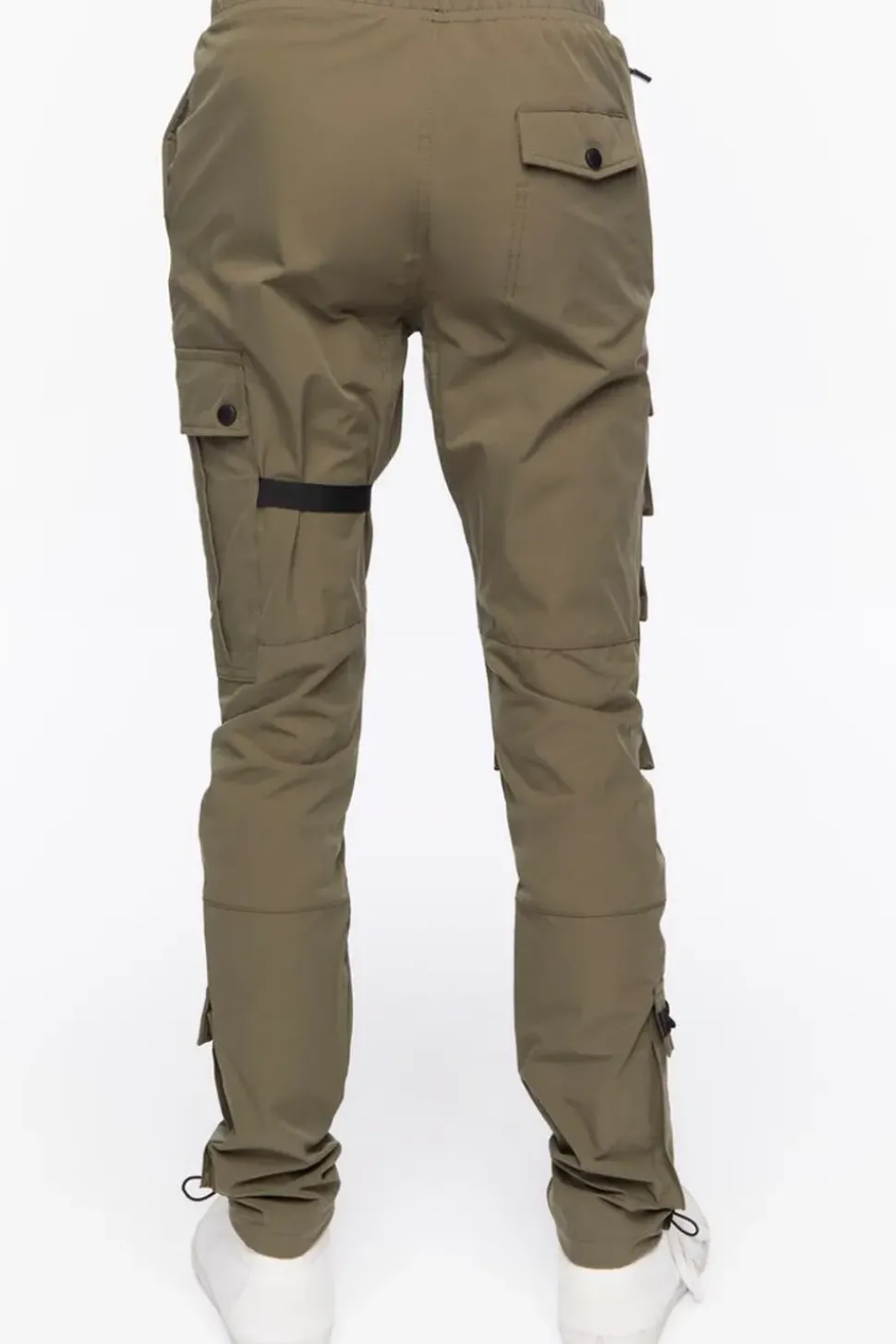 Drawstring Cargo Skinny Joggers