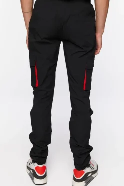 Drawstring Cargo Slim-Fit Pants