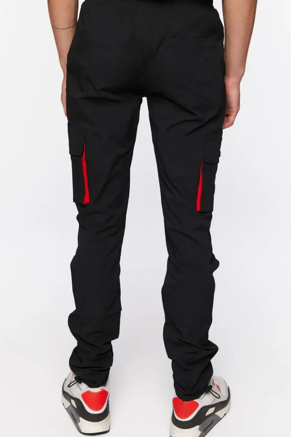 Drawstring Cargo Slim-Fit Pants