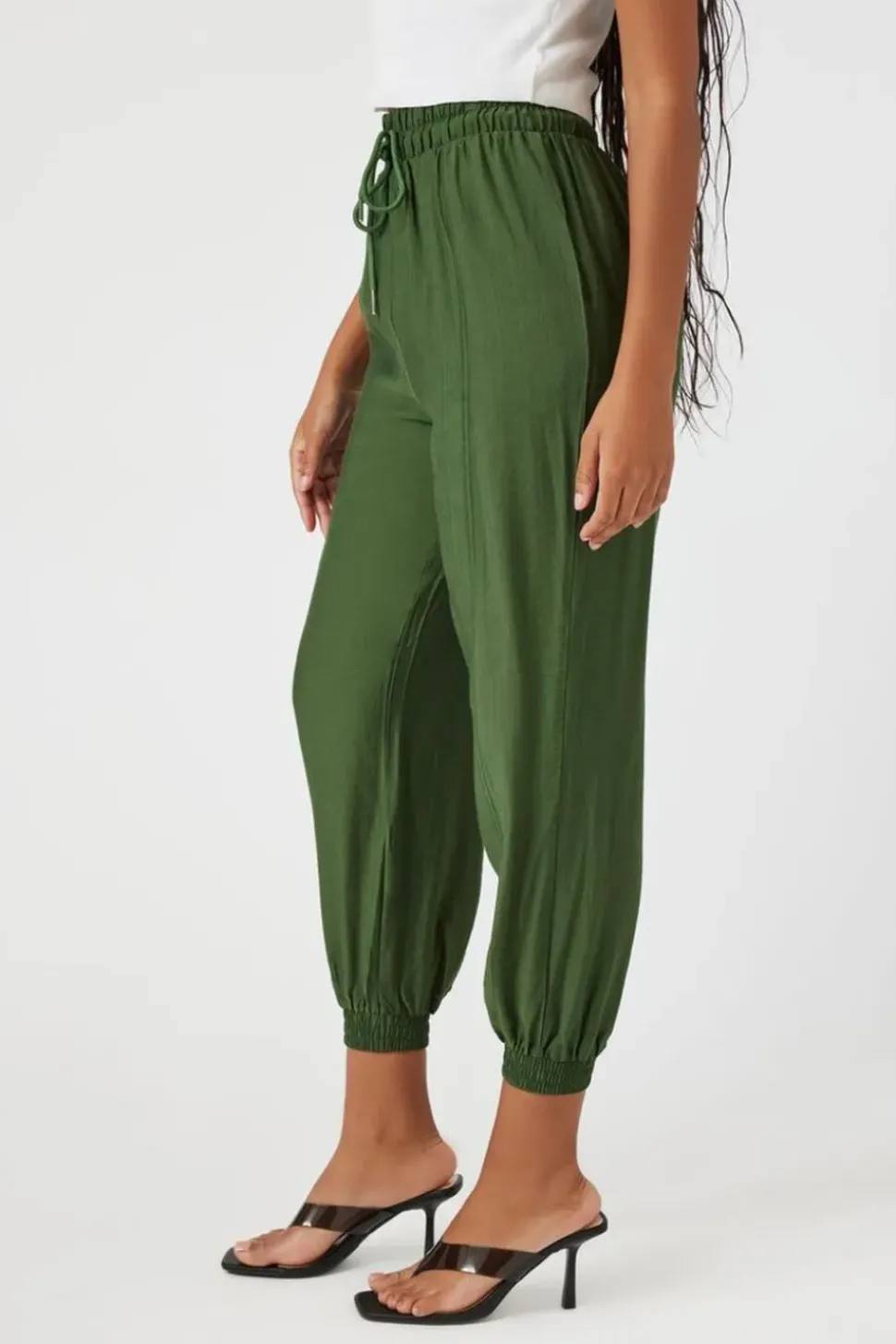 Drawstring High-Rise Joggers