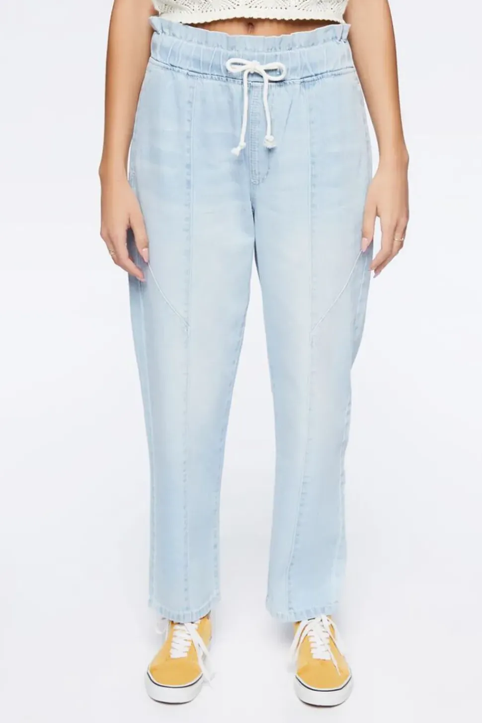 Drawstring Paperbag Jeans