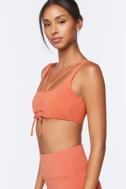 Drawstring Sports Bra
