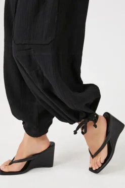 Drawstring Tie-Hem Joggers