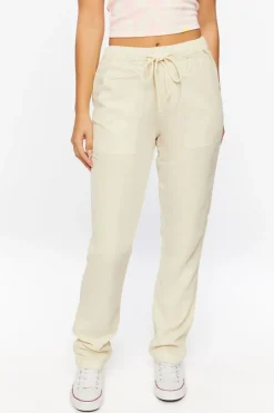 Drawstring Twill Pants