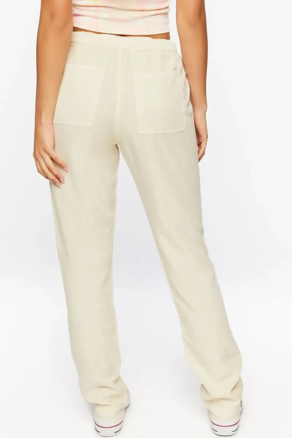 Drawstring Twill Pants