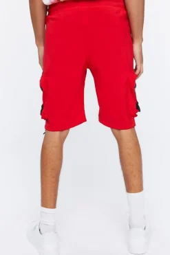 Drawstring Utility Cargo Shorts