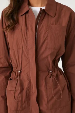 Drawstring Utility Jacket