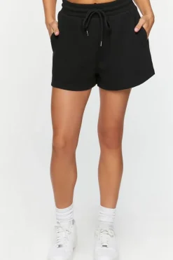 Drawstring Vented-Hem Shorts