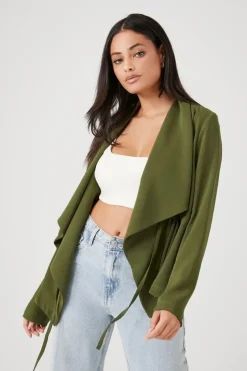 Drawstring Waterfall Jacket
