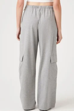 Drawstring Wide-Leg Cargo Pants