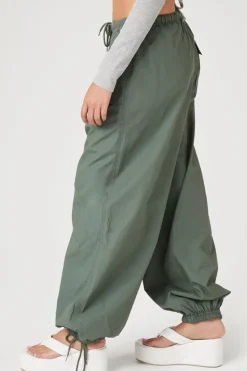 Drawstring Wide-Leg Joggers