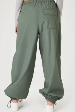 Drawstring Wide-Leg Joggers