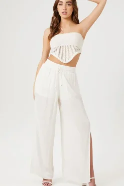 Drawstring Wide-Leg Pants