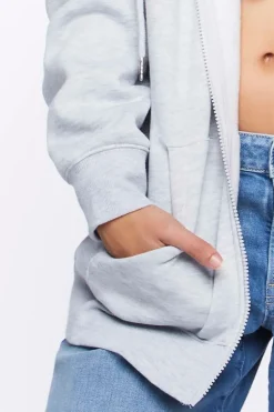 Drawstring Zip-Up Hoodie