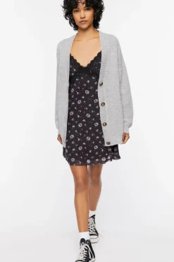 Drop-Sleeve Cardigan Sweater