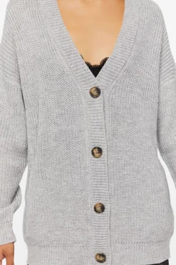 Drop-Sleeve Cardigan Sweater