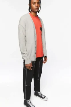 Drop-Sleeve Cardigan Sweater