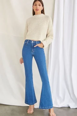 Drop-Sleeve Crew Sweater