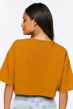 Drop-Sleeve Cropped Tee
