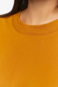 Drop-Sleeve Cropped Tee
