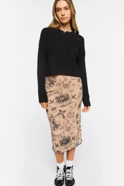 Drop-Sleeve Sweater