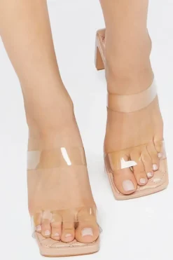 Dual-Strap Vinyl Quilted Heels