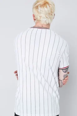Dual-Striped Ringer Tee